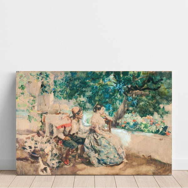 Reproduktion av målningen Sommarmoln - Joaquín Sorolla