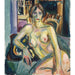 Reproduktion av målningen Naken, Sittande på soffan - Edvard Munch