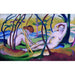 Reproduktion av målningen Nus sous les arbres - Franz Marc