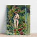 Reproduktion av målningen Nymphe aux Fleurs (Nu à la Draperie, dans le Jardin) - Maurice Denis