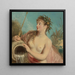 Nymphe de Fontaine - Jean-Antoine Watteau — inramlat konstverk på väggen
