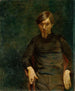 Portrait av den svenska konstnären Ivar Arosenius - Oda Krohg — vy av konstverket