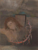 Kristus korsfäst - Odilon Redon — vy av konstverket