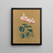 Cyclamen - Odilon Redon — inramlat konstverk på väggen