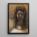 Figur cornue - Odilon Redon — inramlat konstverk på väggen