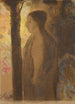 Figur framför ett träd - Odilon Redon — vy av konstverket