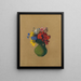 Géraniums och fältblommor - Odilon Redon — inramlat konstverk på väggen