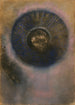 Tête dans une auréole - Odilon Redon — vy av konstverket