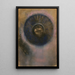 Tête dans une auréole - Odilon Redon — inramlat konstverk på väggen