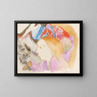 Odilon Redon - Jeune Fille Et Fleurs.webp