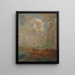 La Barque - Odilon Redon — inramlat konstverk på väggen