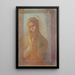 La Souffrance - Odilon Redon — inramlat konstverk på väggen