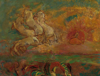 Le Char d'Apollon et le Dragon - Odilon Redon — vy av konstverket