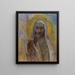 Le Christ du silence - Odilon Redon — inramlat konstverk på väggen