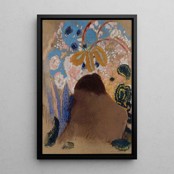 Ophélie - Odilon Redon — inramlat konstverk på väggen