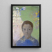 Portrait av Ari Redon - Odilon Redon — inramlat konstverk på väggen