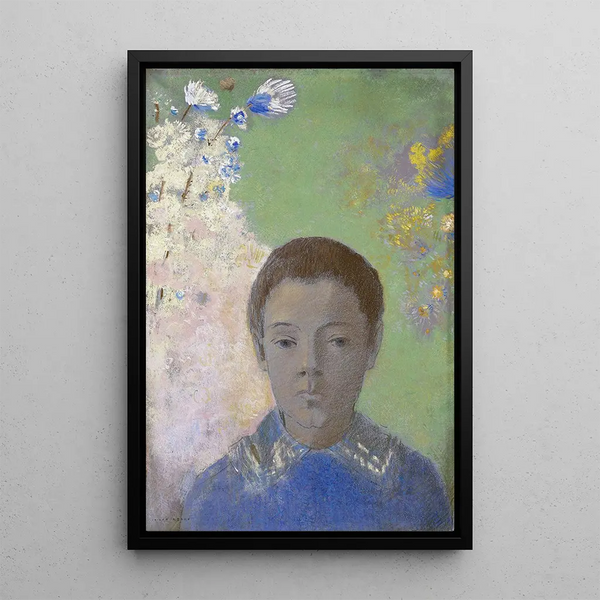 Portrait av Ari Redon - Odilon Redon — inramlat konstverk på väggen