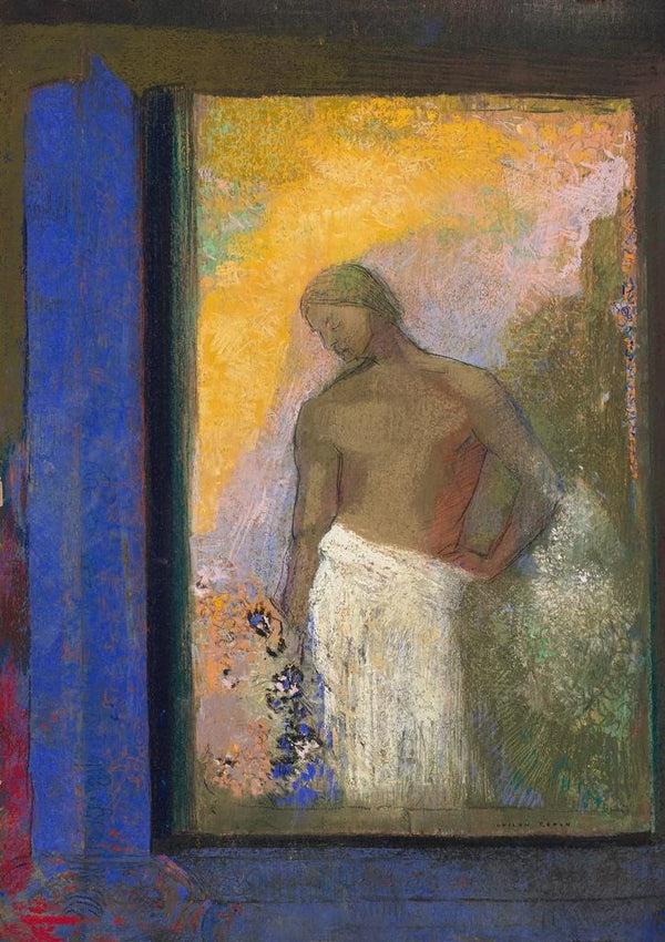 Saint Jean - Odilon Redon — inramlat konstverk på väggen
