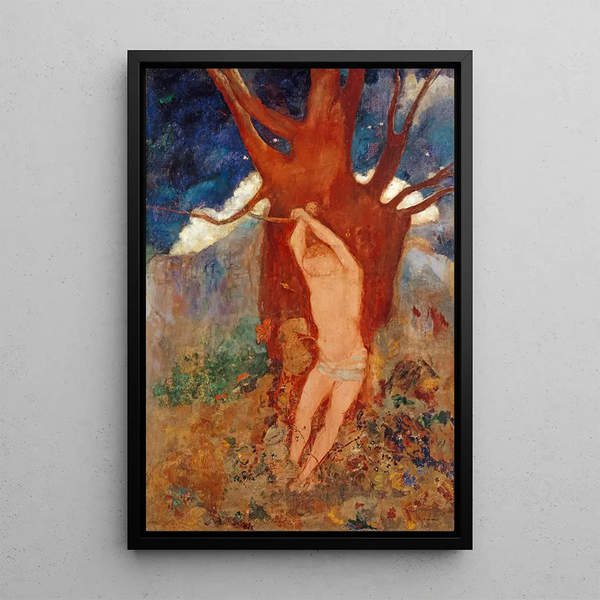 Saint Sébastien - Odilon Redon — inramlat konstverk på väggen