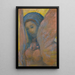 Sphinx - Odilon Redon — inramlat konstverk på väggen