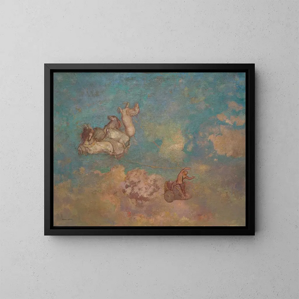Le Char d'Apollon - Odilon Redon — inramlat konstverk på väggen