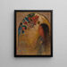 La Fenêtre gothique - Odilon Redon — inramlat konstverk på väggen