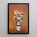 Vas av blommor - Odilon Redon — inramlat konstverk på väggen
