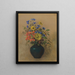 Vilda blommor - Odilon Redon — inramlat konstverk på väggen