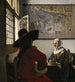 officer och flicka som skrattar - Johannes Vermeer — vy av konstverket