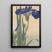 Iris bleus - Ohara Koson — inramlat konstverk på väggen