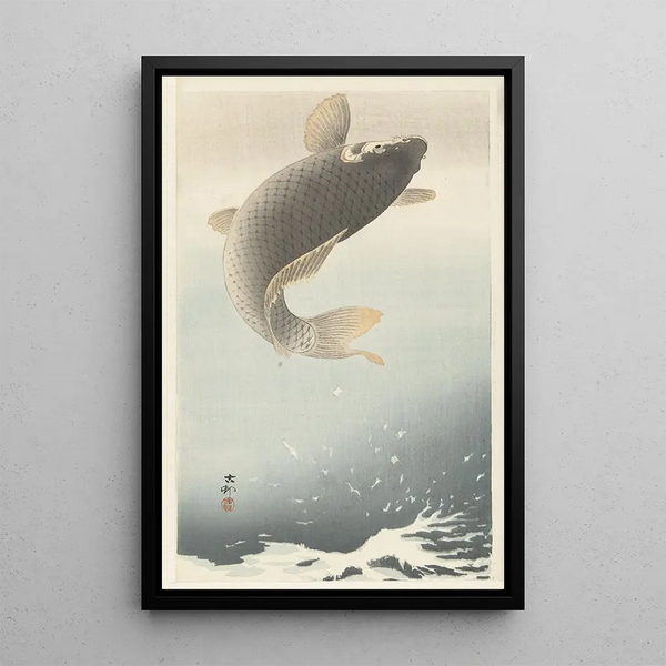Carpe - Ohara Koson — inramlat konstverk på väggen