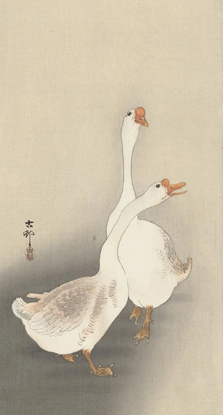 Ohara Koson - Two geese.webp