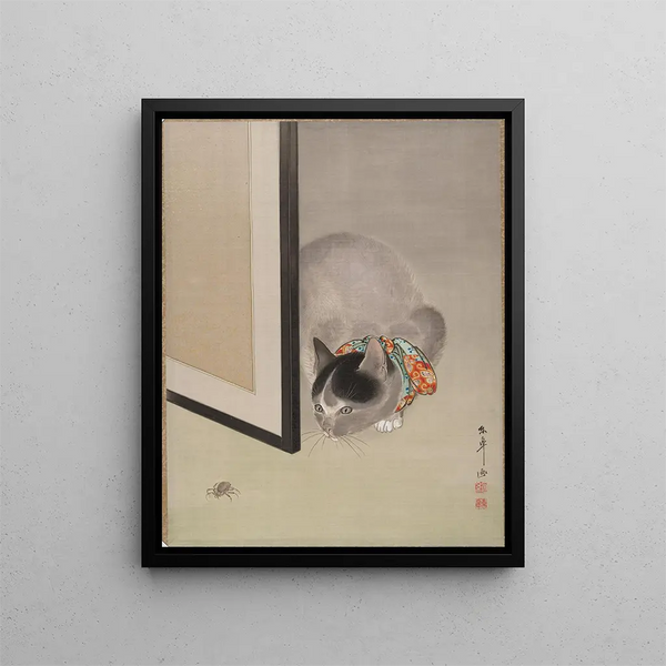 Oide Tk - Cat Watching a Spider.webp