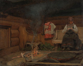 Olaf Isaachsen - Farm Interior from Setesdal.webp