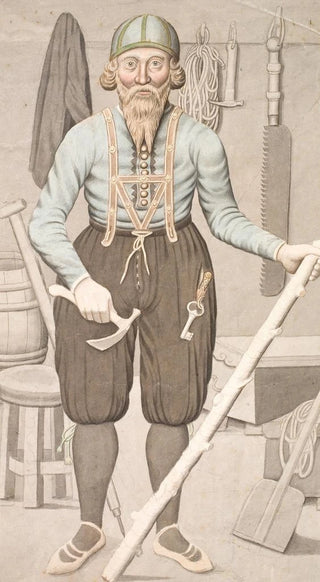 Olavius - En Islandsk Bonde i gammeldags Dragt.webp