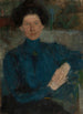 Portrait de Maria Koniewska-Kalinowska 1875-1968 peintre - Olga Boznańska — vy av konstverket