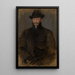 Portrait av Antoni Kamieski 1860-1933 konstnär - Olga Boznańska — inramlat konstverk på väggen