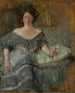 Portrait av Elza Krauze - Olga Boznańska — vy av konstverket