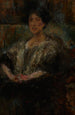 Portrait de Julia Ginzberg - Olga Boznańska — vy av konstverket