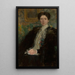 Porträtt av Zofia Kirkor-Kiedro född Grabska 1872-1952 - Olga Boznańska — inramlat konstverk på väggen