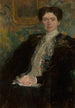 Porträtt av Zofia Kirkor-Kiedro född Grabska 1872-1952 - Olga Boznańska — vy av konstverket