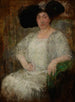 Portrait av en fransk författare Gabrielle Réval - Olga Boznańska — vy av konstverket