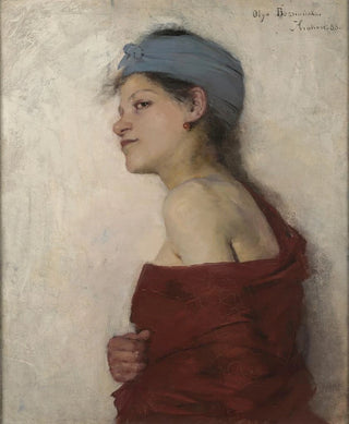Olga Boznanska - Portrait of a Woman Gypsy Woman.webp