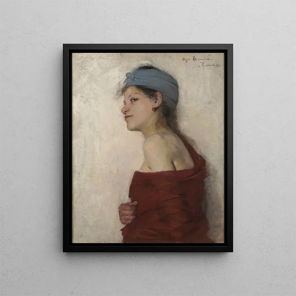 Olga Boznanska - Portrait of a Woman Gypsy Woman.webp