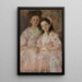 Portrait des filles Helena Chmielarczyk et Wadysawa Chmielarczyk - Olga Boznańska — inramlat konstverk på väggen