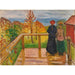 Reproduktion av målningen på Verandan - Edvard Munch