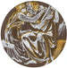 Orfeus och Eurydice förenade - Sir Edward Coley Burne-Jones — visat i en interiör