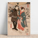 Reproduktion av målningen Osayo och Genta - Utagawa Kuniyoshi