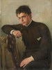 Portrait of Hermann Dischler - Oscar Arthur Bluhm — vy av konstverket