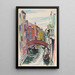 Canal Venise - Oscar Bluemner — inramlat konstverk på väggen